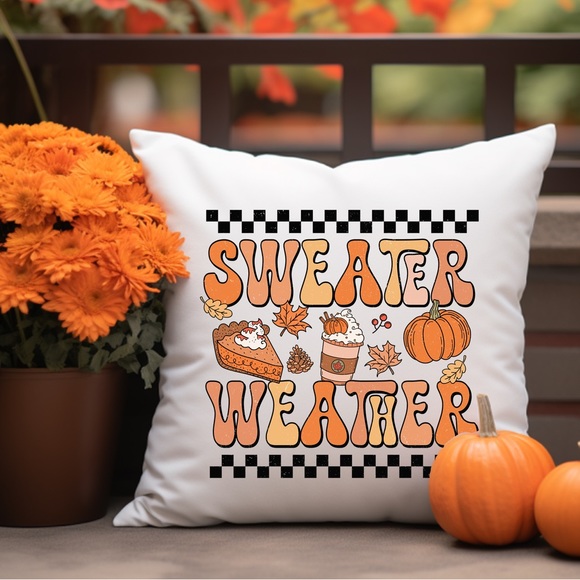 Hand Crafted Other - Sweater Weather Fall Pillow Case